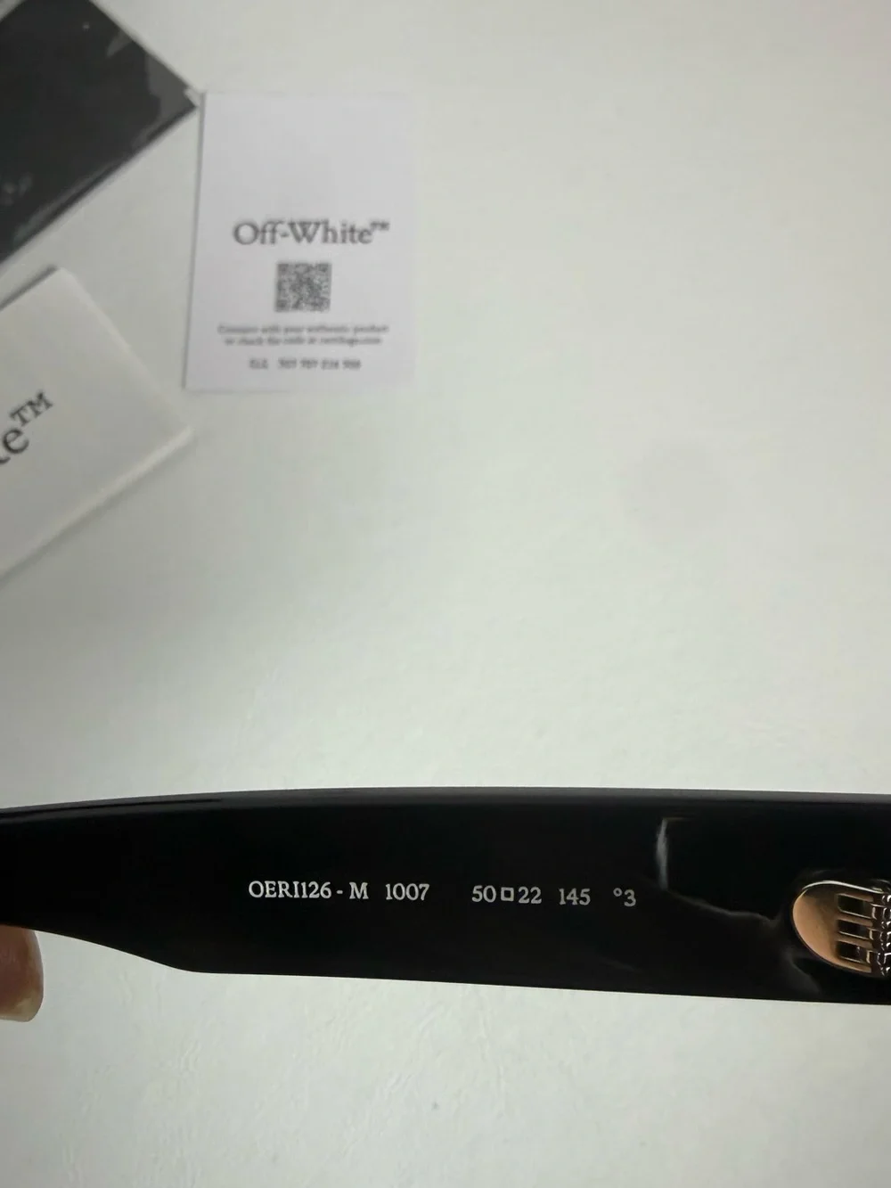 Off-White Virgil Abloh Rectangle Unisex Sunglasses with Case